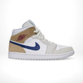 White Khaki Blue Void - Air Jordan 1 Mid - product image from the listing.