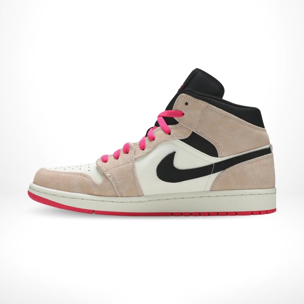 Air Jordan 1 Mid Crimson Tint in Hyper Pink - product image from the listing.