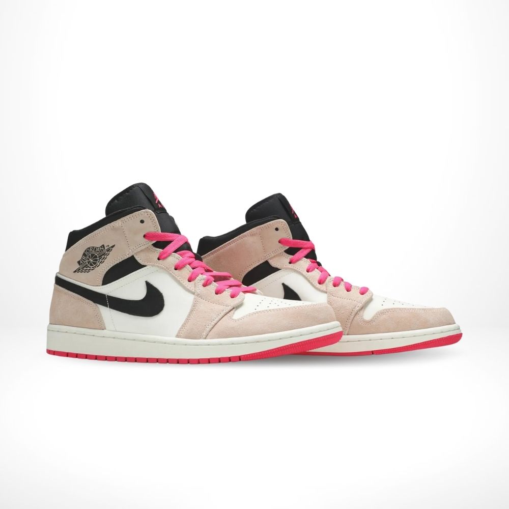 Air Jordan 1 Mid Crimson Tint in Hyper Pink - product image from the listing.