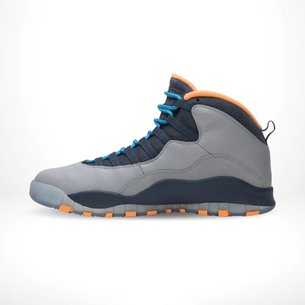 Air Jordan 10 Retro Bobcats in Grey Blue - product image from the listing.