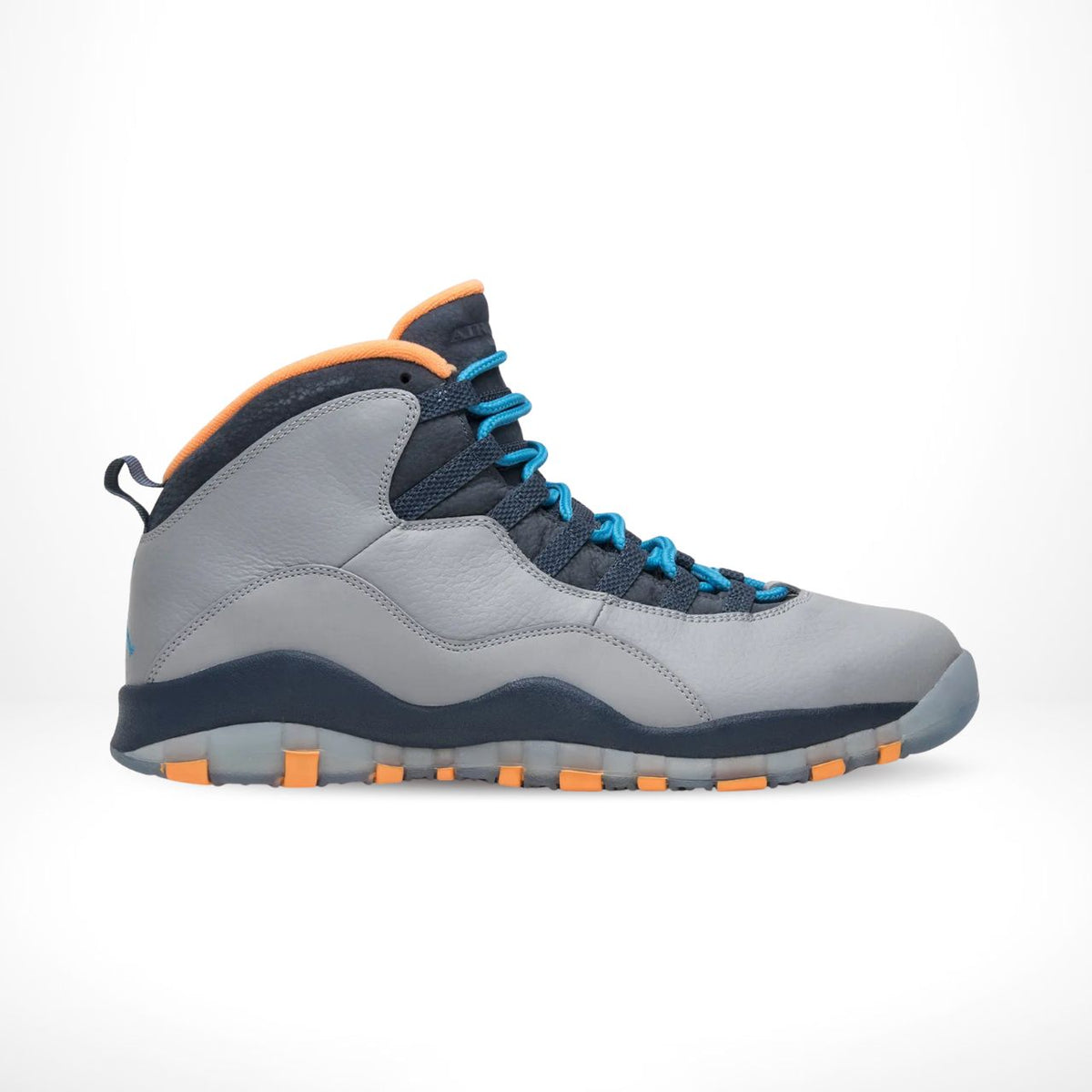 Air Jordan 10 Retro Bobcats in Grey Blue - product image from the listing.