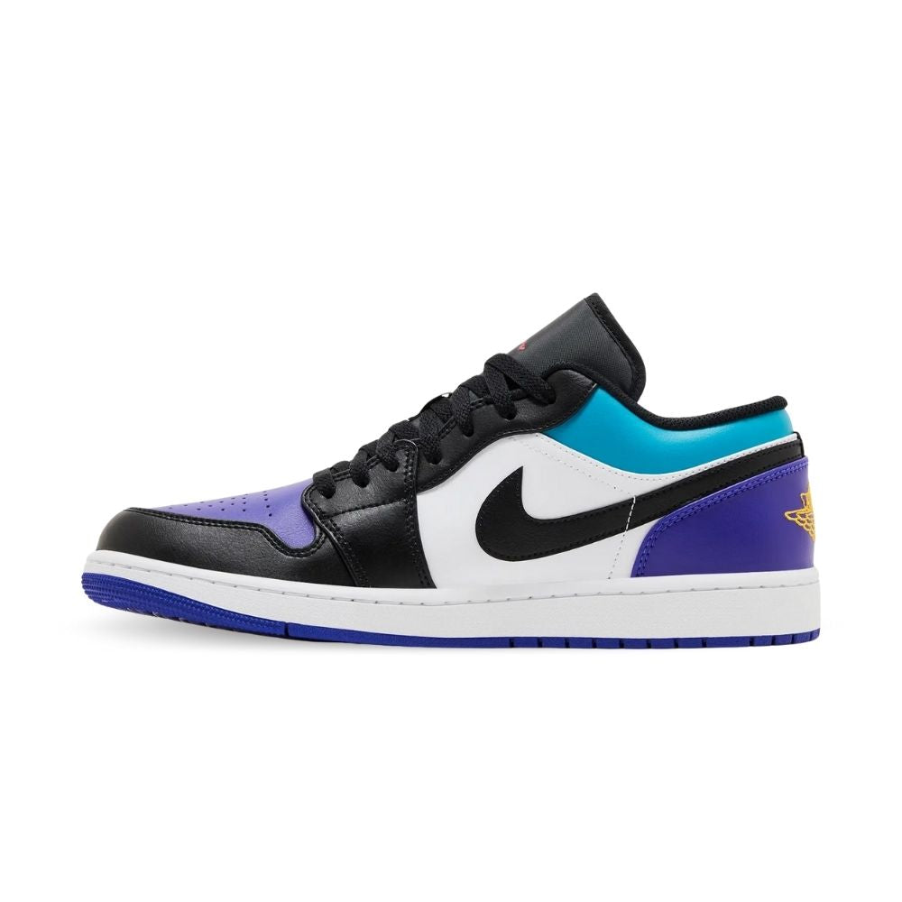 Air Jordan 1 Low in Aqua Purple Black - product image from the listing.