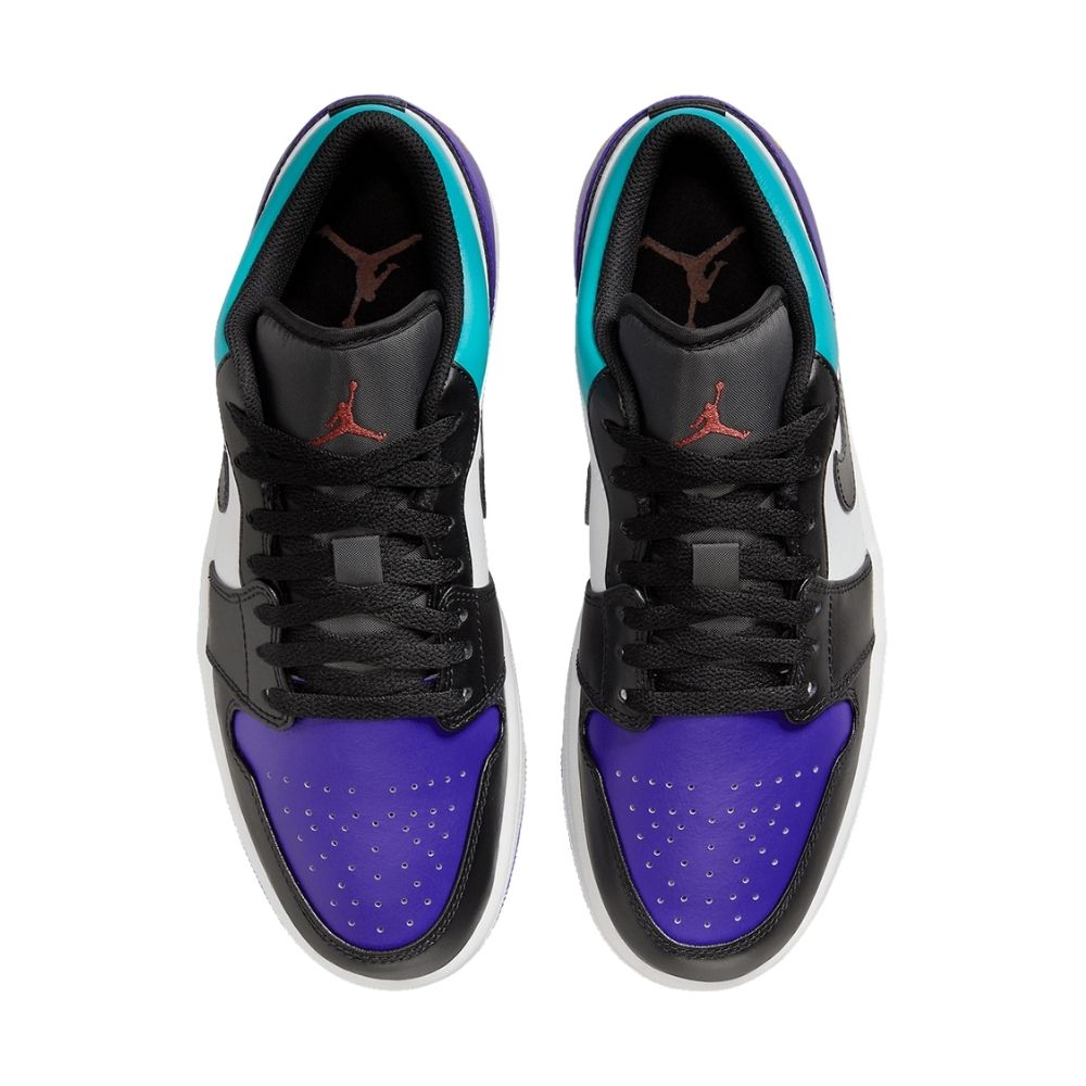 Air Jordan 1 Low in Aqua Purple Black - product image from the listing.