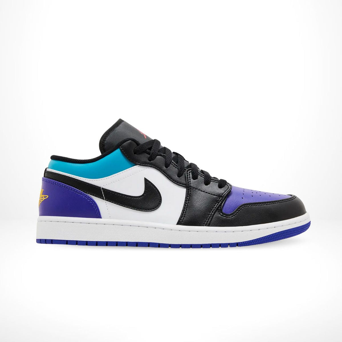 Air Jordan 1 Low in Aqua Purple Black - product image from the listing.