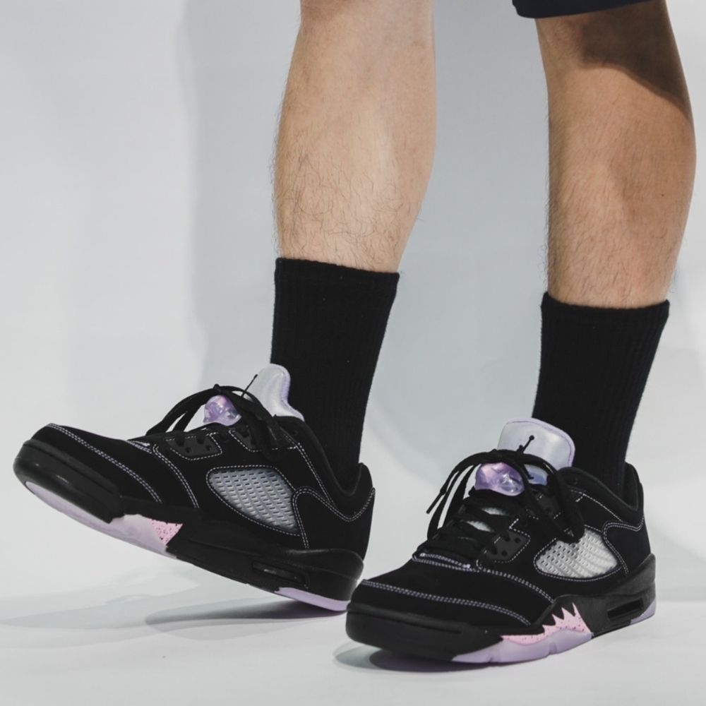 Air Jordan 5 Retro Low Dongdan in Black White - product image from the listing.
