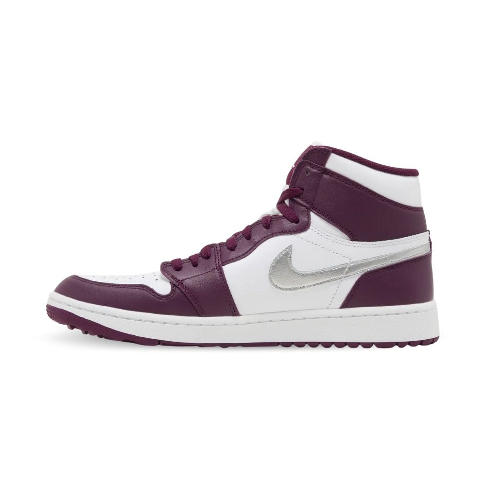 Air Jordan 1 High Golf in Bordeaux Red White - product image from the listing.