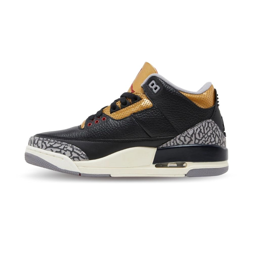 Air Jordan 3 Retro Black Cement in Gold - product image from the listing.