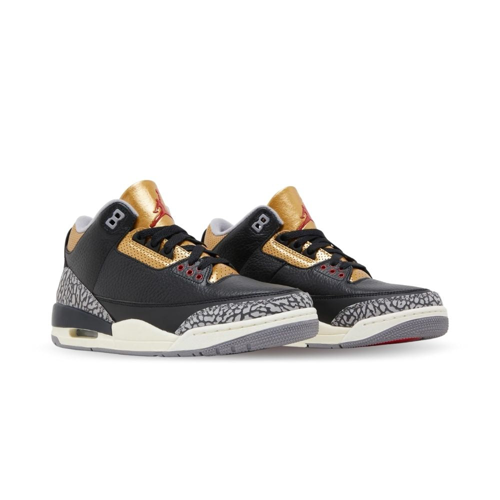 Air Jordan 3 Retro Black Cement in Gold - product image from the listing.