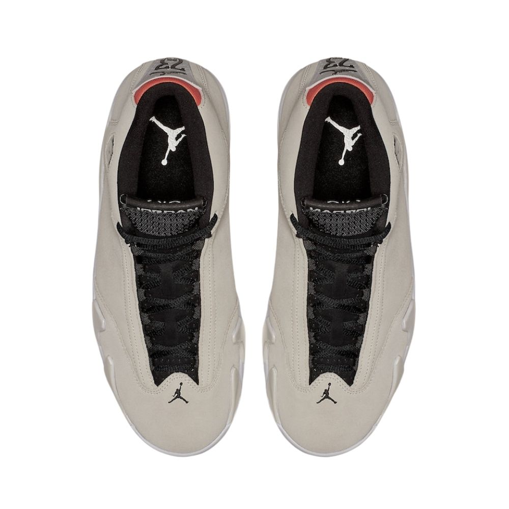 Air Jordan 14 Retro in Desert Sand Tan White - product image from the listing.