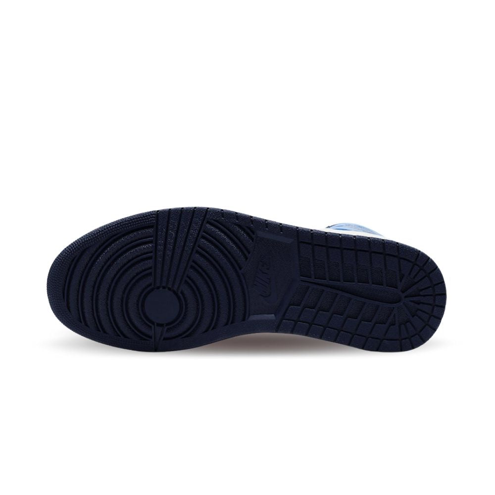 Air Jordan 1 Retro High OG Obsidian in Sail Blue - product image from the listing.