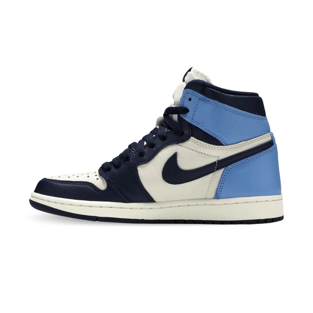 Air Jordan 1 Retro High OG Obsidian in Sail Blue - product image from the listing.