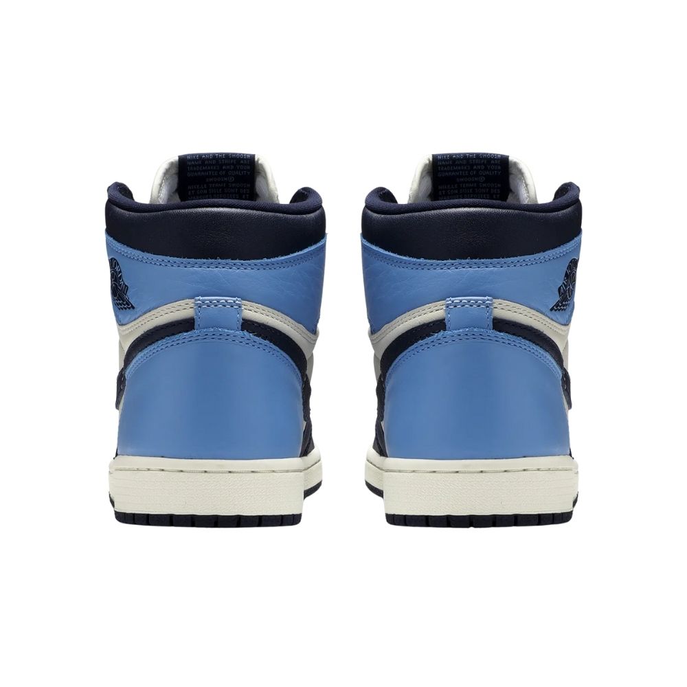 Air Jordan 1 Retro High OG Obsidian in Sail Blue - product image from the listing.