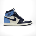 Air Jordan 1 Retro High OG Obsidian in Sail Blue - product image from the listing.
