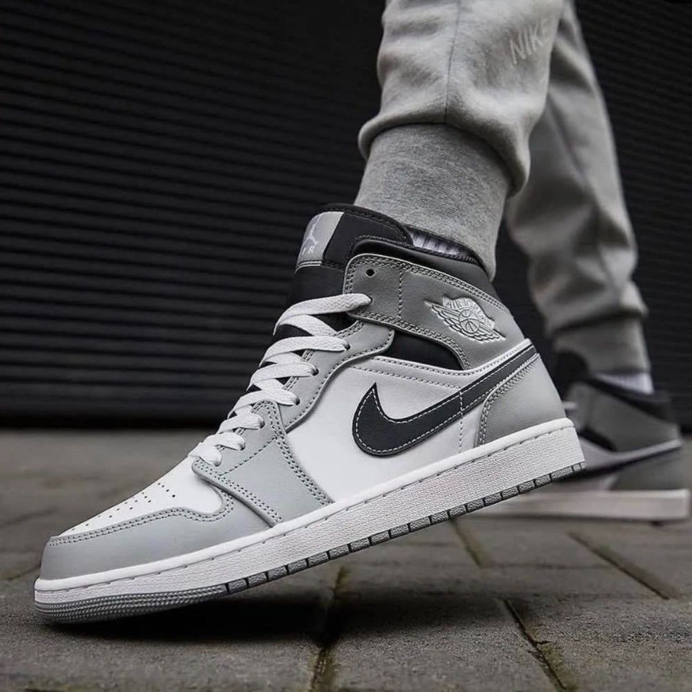 Light Smoke Grey Anthracite - Air Jordan 1 Mid - product image from the listing.