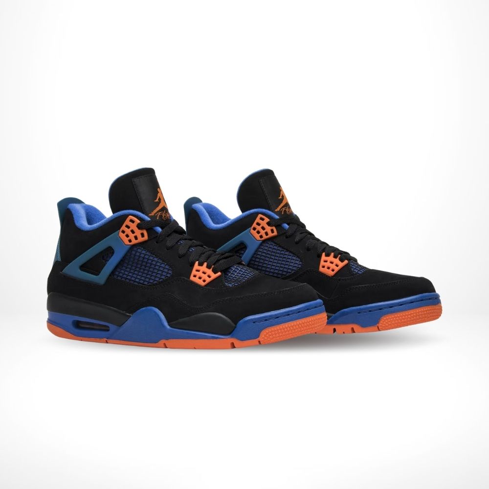 Air Jordan 4 Retro Cavs in Black Blue - product image from the listing.