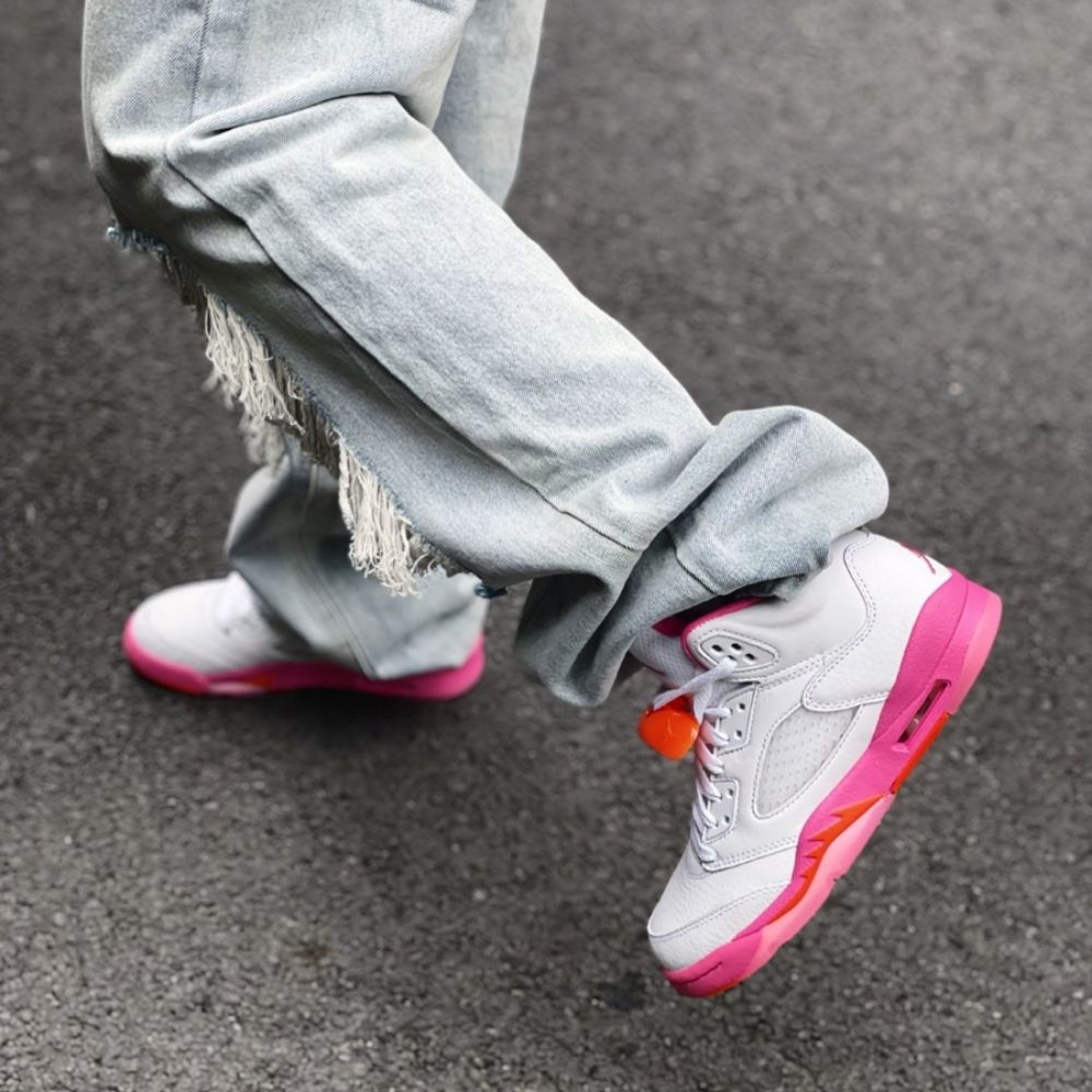 Air Jordan 5 Retro Pinksicle in White - product image from the listing.