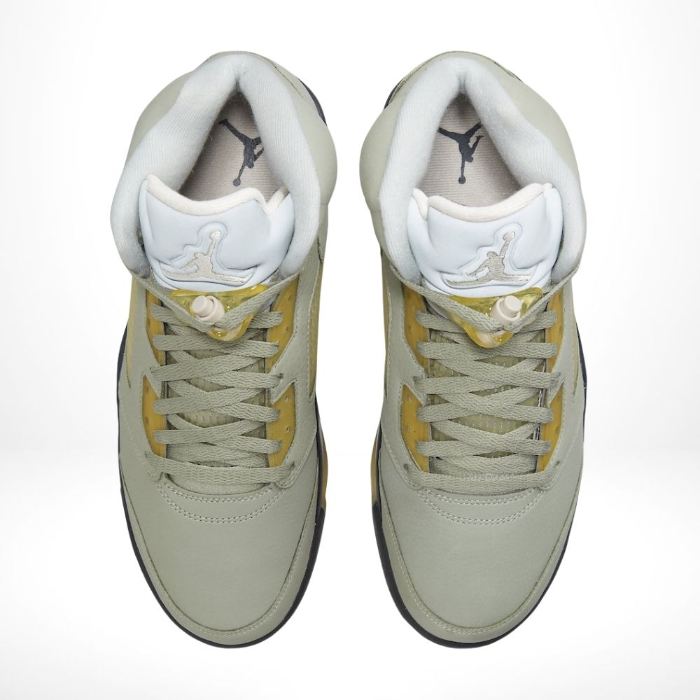 Air Jordan 5 Retro Jade Horizon in Green Black - product image from the listing.