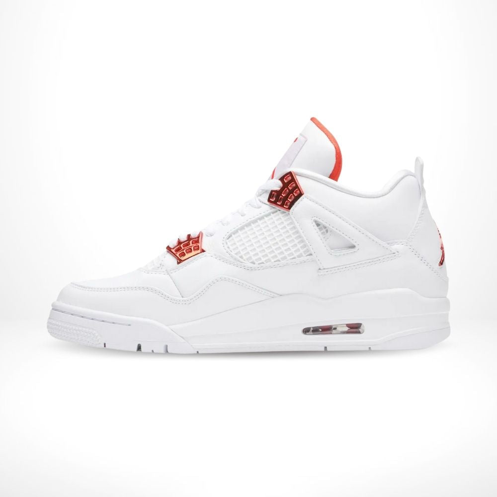 Air Jordan 4 Retro in Orange Metallic White - product image from the listing.