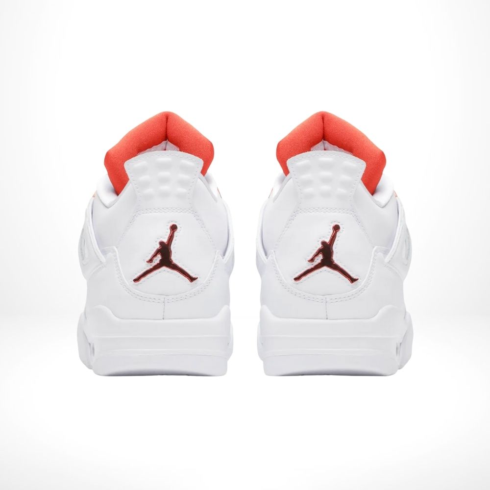 Air Jordan 4 Retro in Orange Metallic White - product image from the listing.