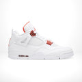 Air Jordan 4 Retro in Orange Metallic White - product image from the listing.