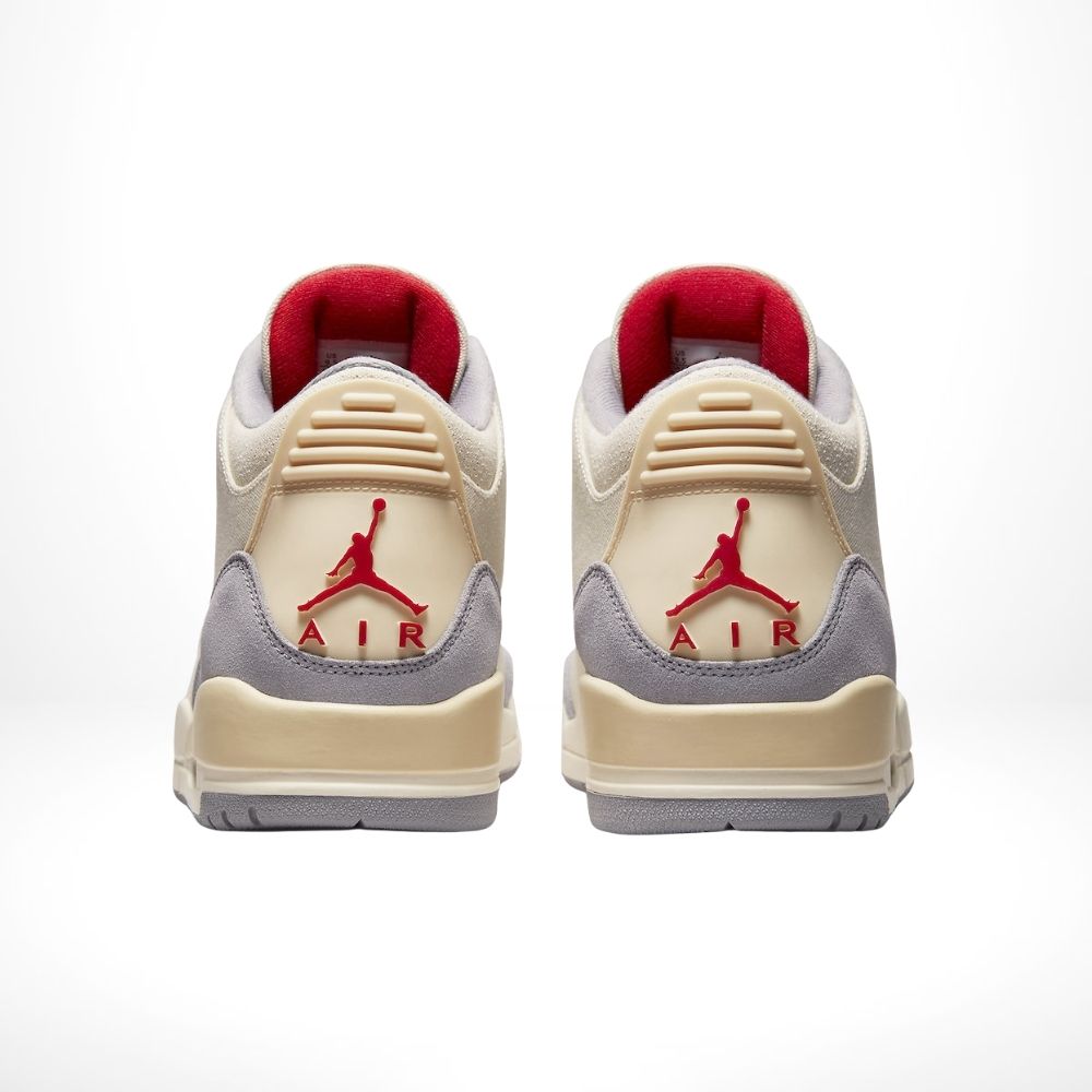 Muslin Grey Sail SE - Air Jordan 3 Retro - product image from the listing.