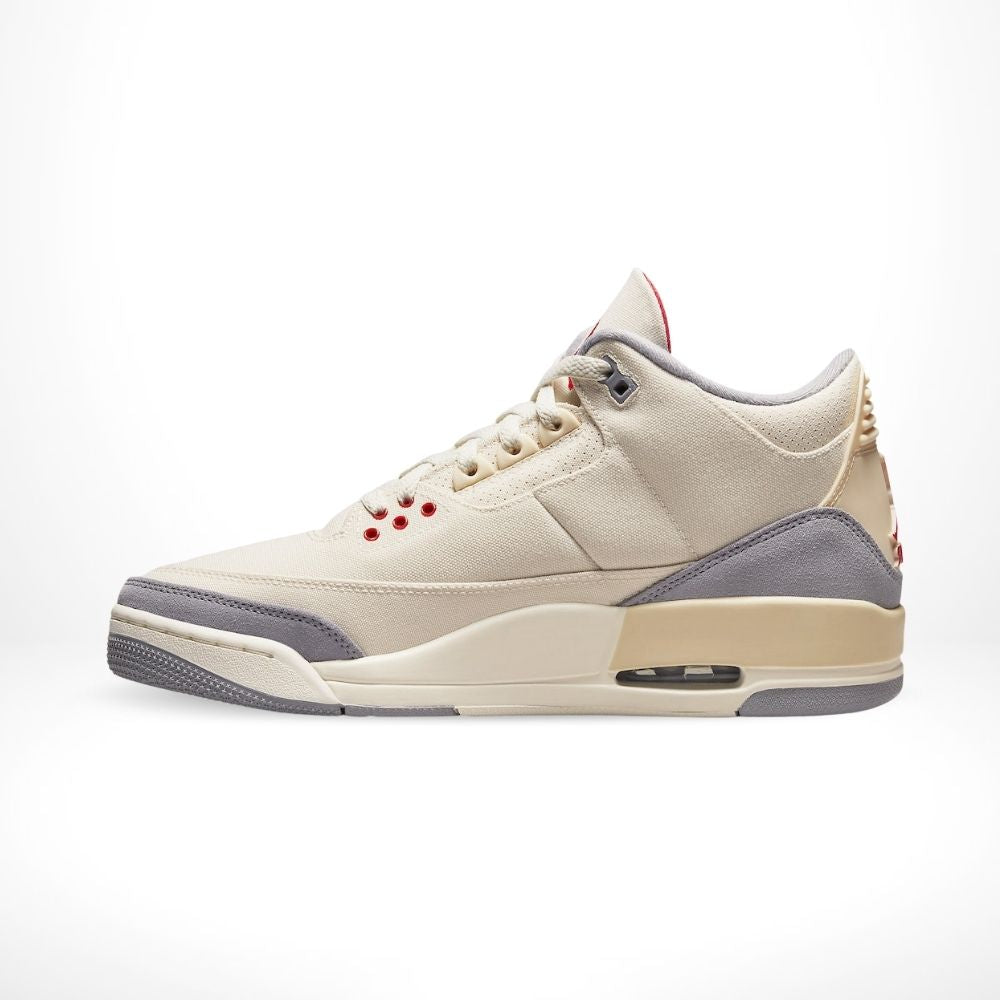 Muslin Grey Sail SE - Air Jordan 3 Retro - product image from the listing.
