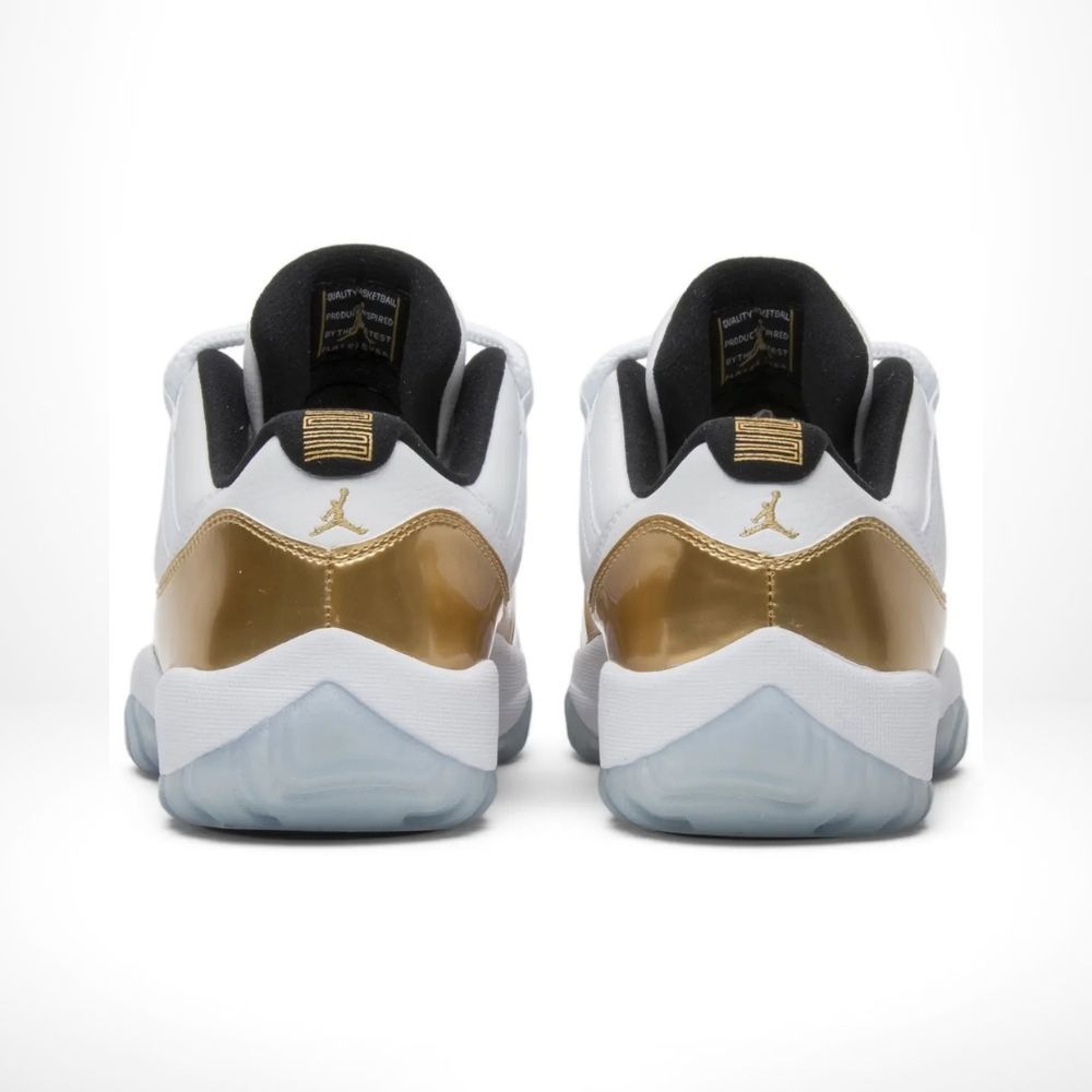 Air Jordan 11 Retro Low Closing Ceremony in White Metallic Gold - product image from the listing.