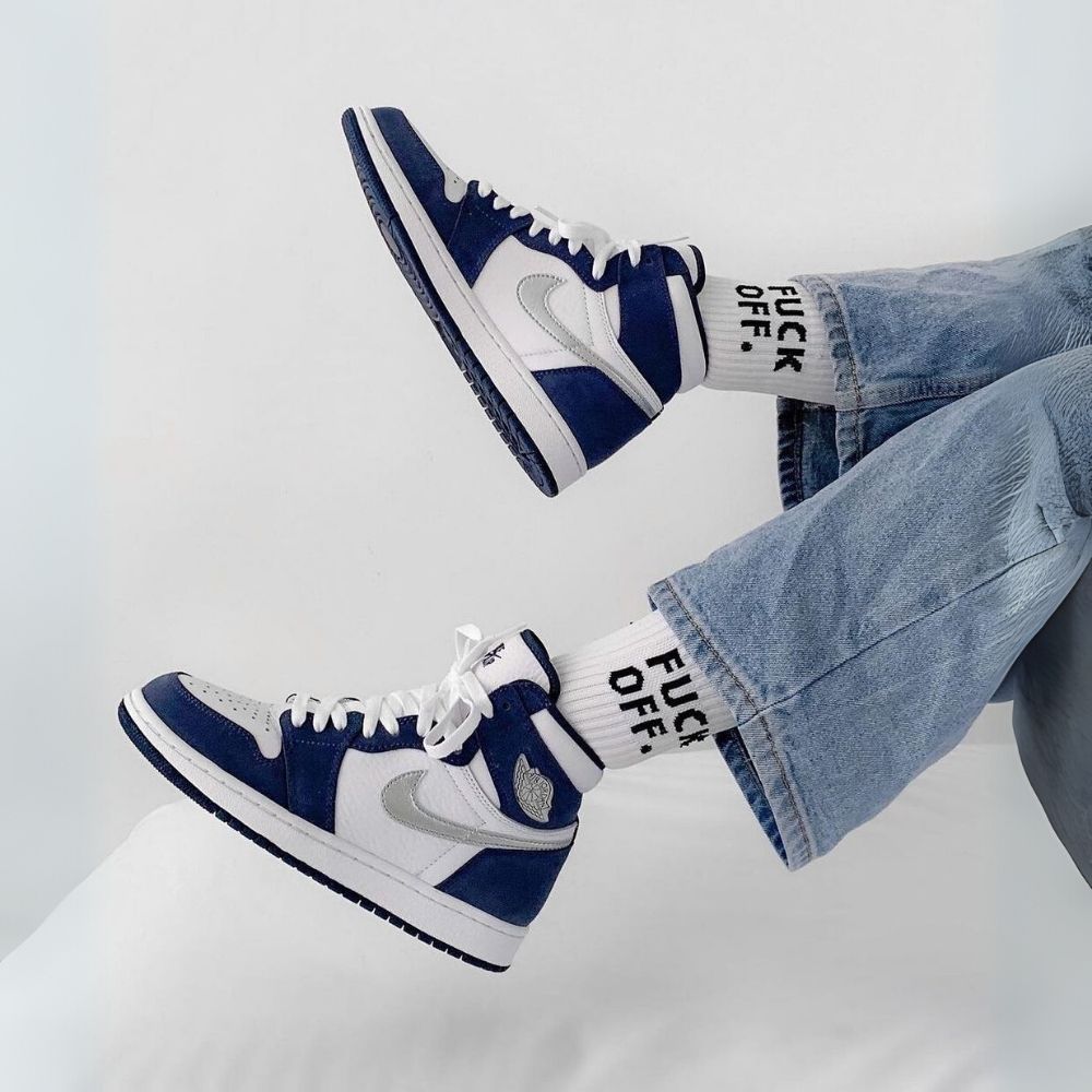 CO.JP Midnight Navy White - Air Jordan 1 Retro High 2020 - product image from the listing.