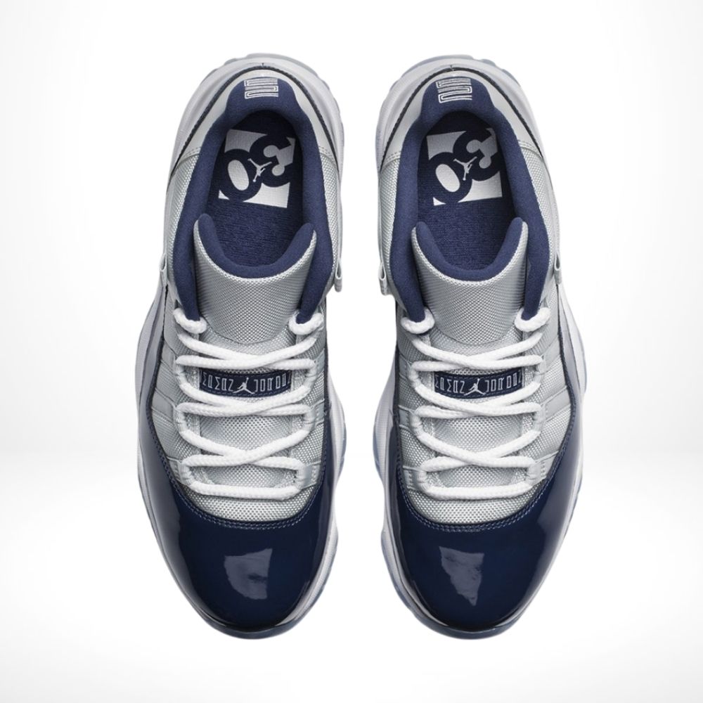 Air Jordan 11 Retro Low Georgetown in Grey Navy - product image from the listing.