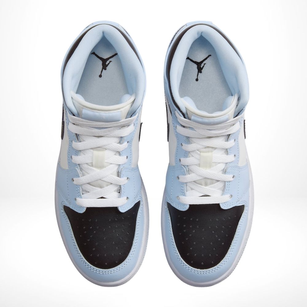 "Ice Blue White" Air Jordan 1 Mid 555112-401 - product image from the listing.