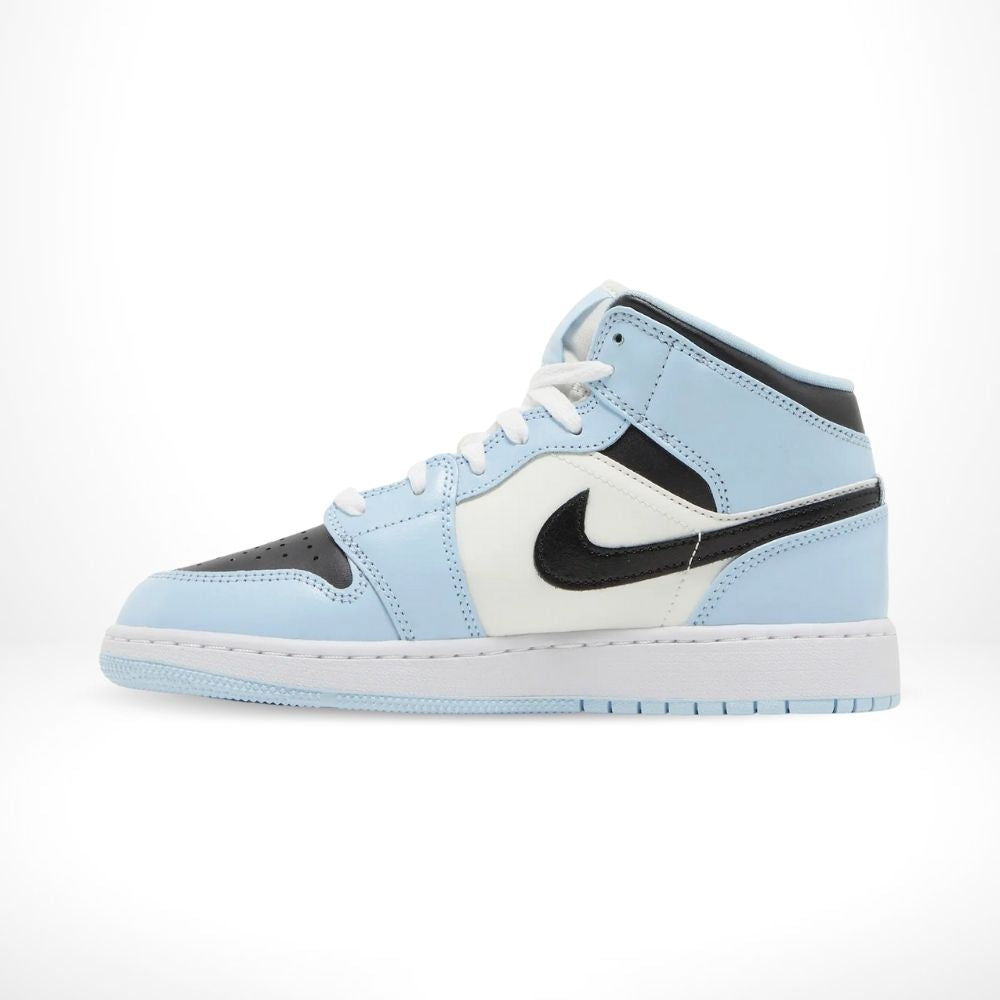 "Ice Blue White" Air Jordan 1 Mid 555112-401 - product image from the listing.