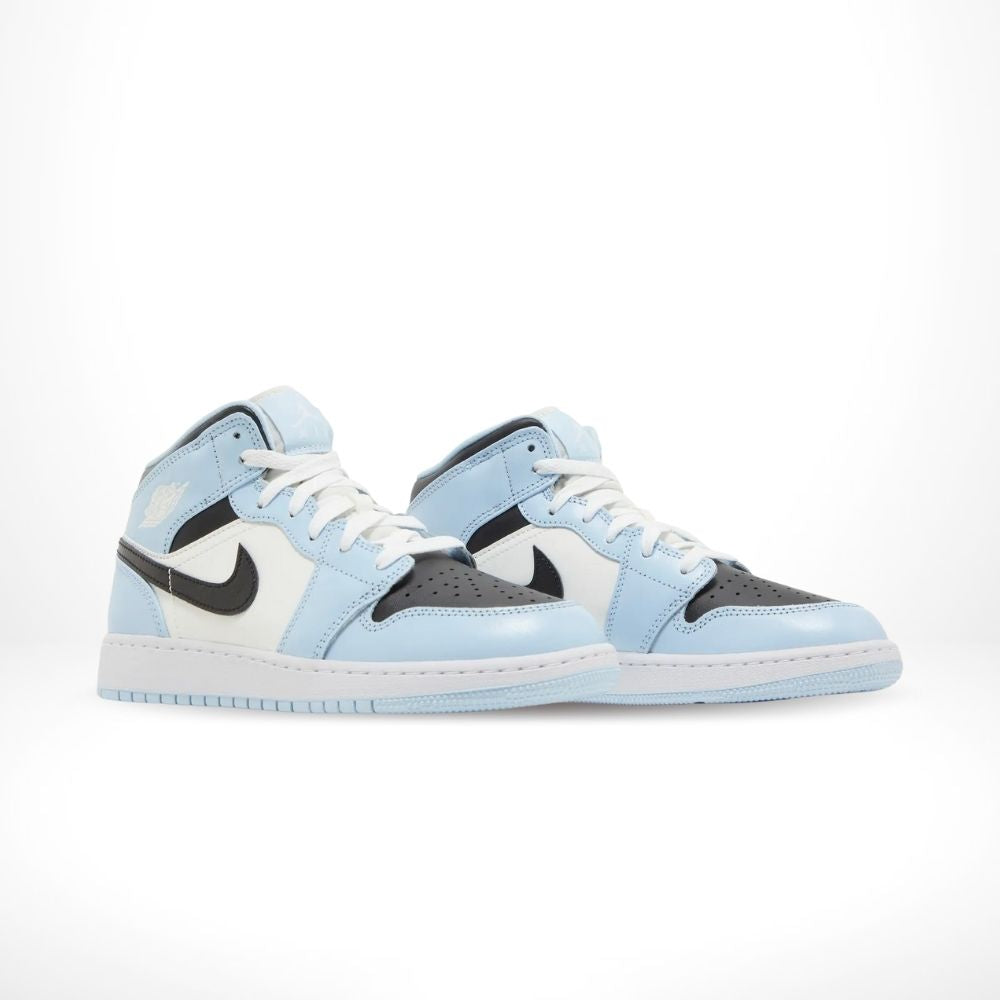 "Ice Blue White" Air Jordan 1 Mid 555112-401 - product image from the listing.