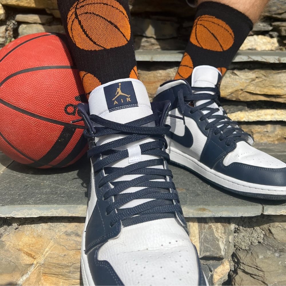 Air Jordan 1 Mid Obsidian in Blue White - product image from the listing.