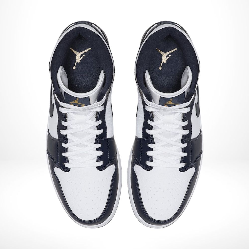 Air Jordan 1 Mid Obsidian in Blue White - product image from the listing.
