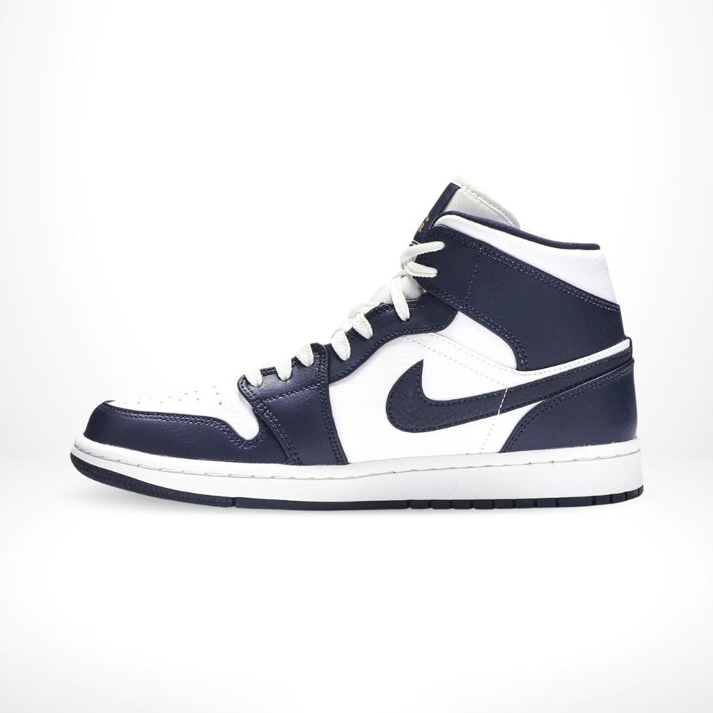Air Jordan 1 Mid Obsidian in Blue White - product image from the listing.