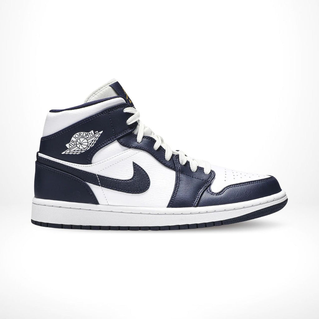 Air Jordan 1 Mid Obsidian in Blue White - product image from the listing.