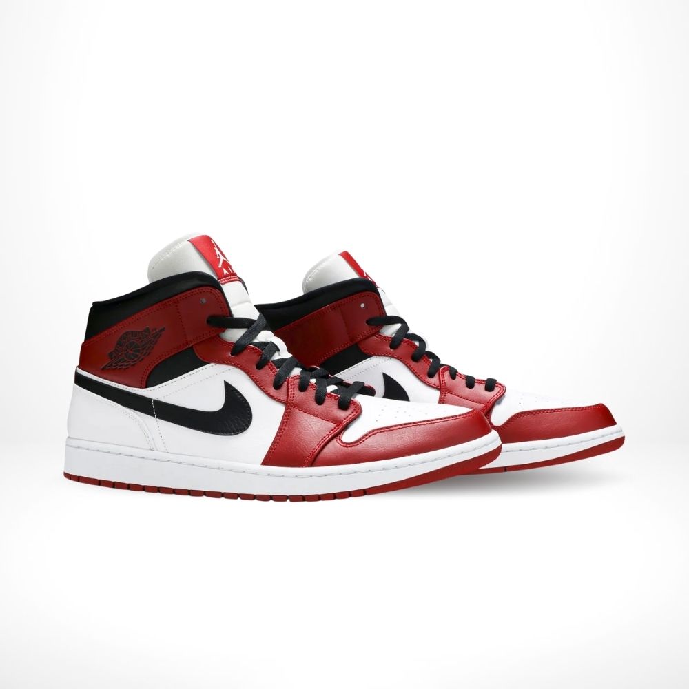 Air Jordan 1 Mid Chicago in Red White - product image from the listing.