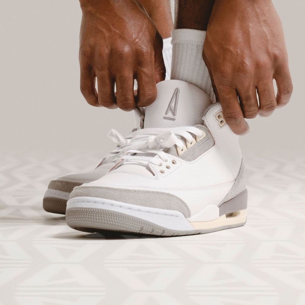 Women's Air Jordan 3 Retro X A Ma Maniére Raised By White Grey SP - product image from the listing.