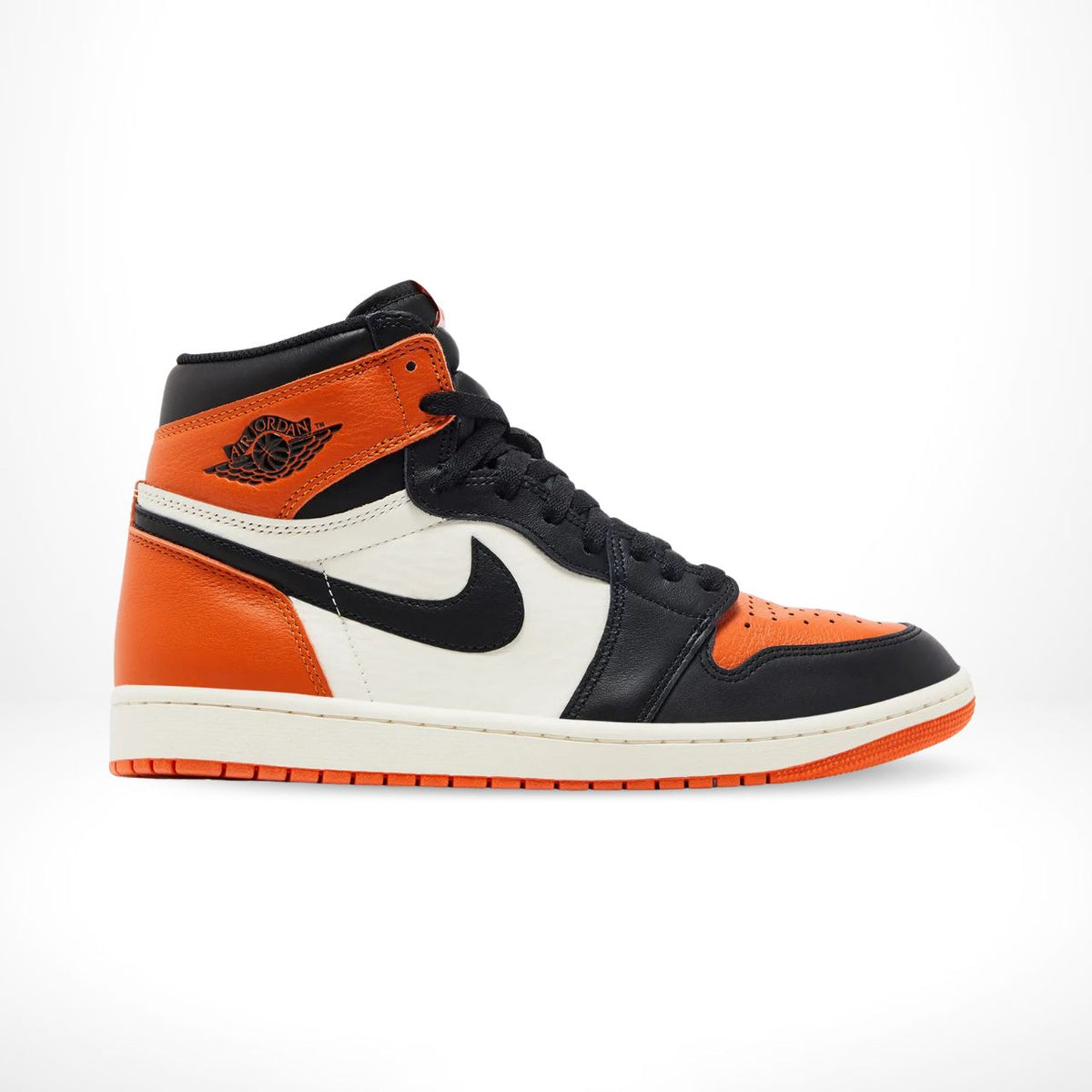 Air Jordan 1 Retro High OG Shattered Backboard Starfish in Sail Black - product image from the listing.