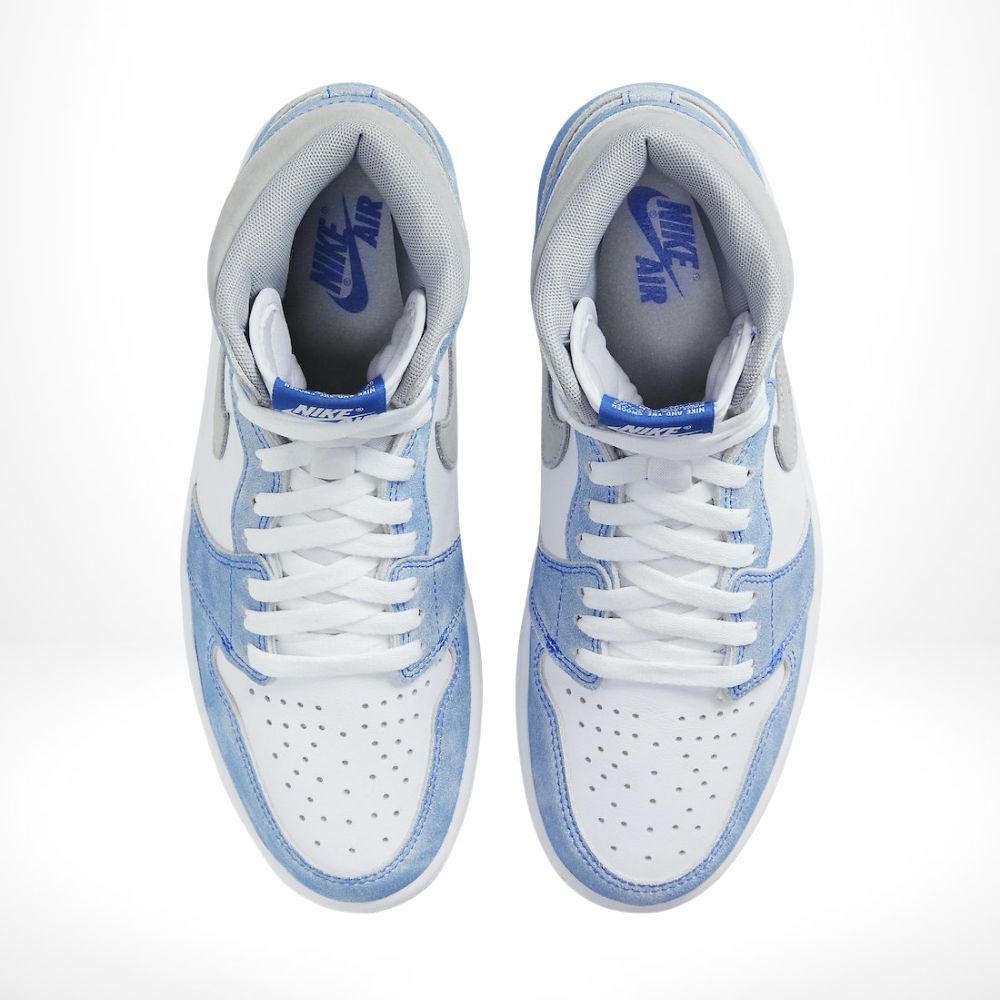 Air Jordan 1 Retro High in Hyper Royal Smoke Grey - product image from the listing.