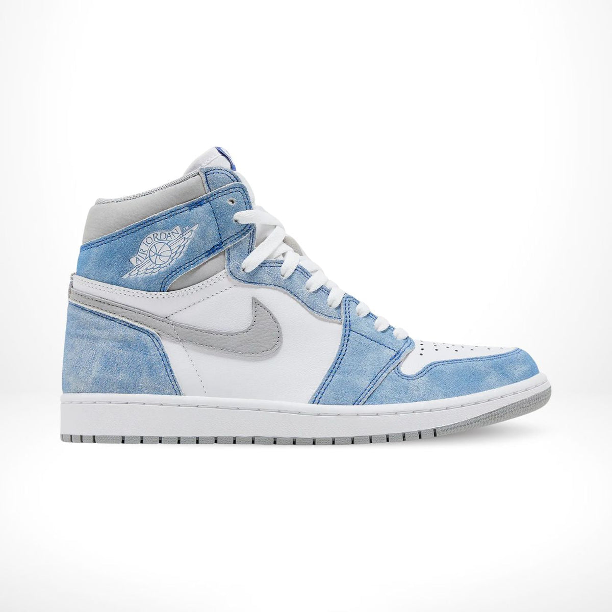 Air Jordan 1 Retro High in Hyper Royal Smoke Grey - product image from the listing.