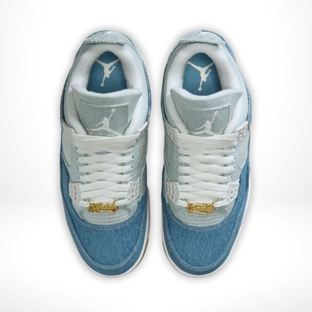Air Jordan 4 Retro TEX Worn in Blue Denim - product image from the listing.