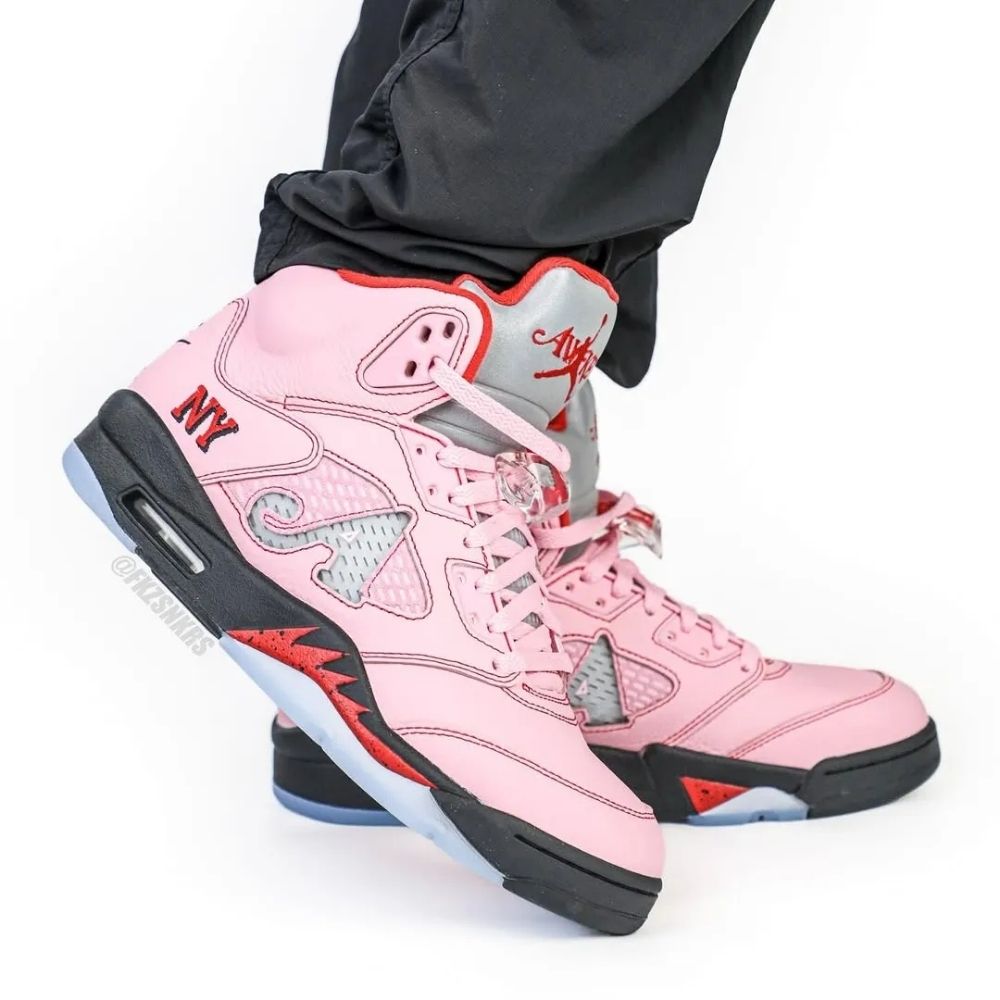 Air Jordan 5 X Awake NY Bubblegum in Pink - product image from the listing.