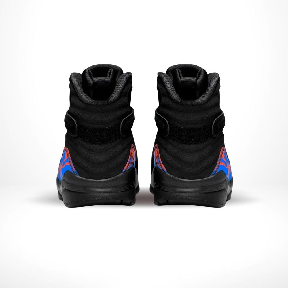 Air Jordan 8 Cavs in Black Blue - product image from the listing.