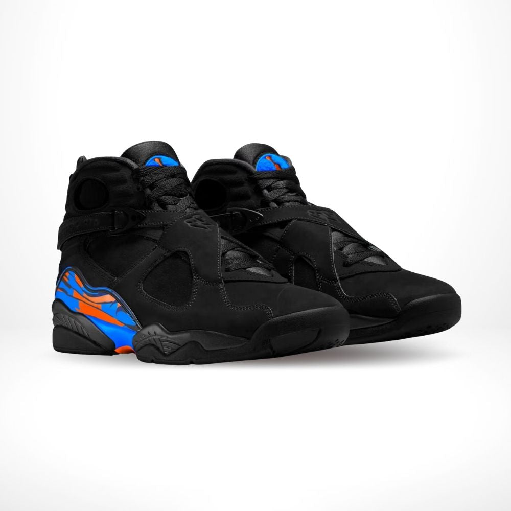 Air Jordan 8 Cavs in Black Blue - product image from the listing.