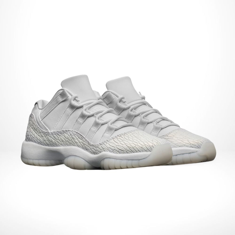 Air Jordan 11 Retro Low Heiress in Pure Platinum - product image from the listing.