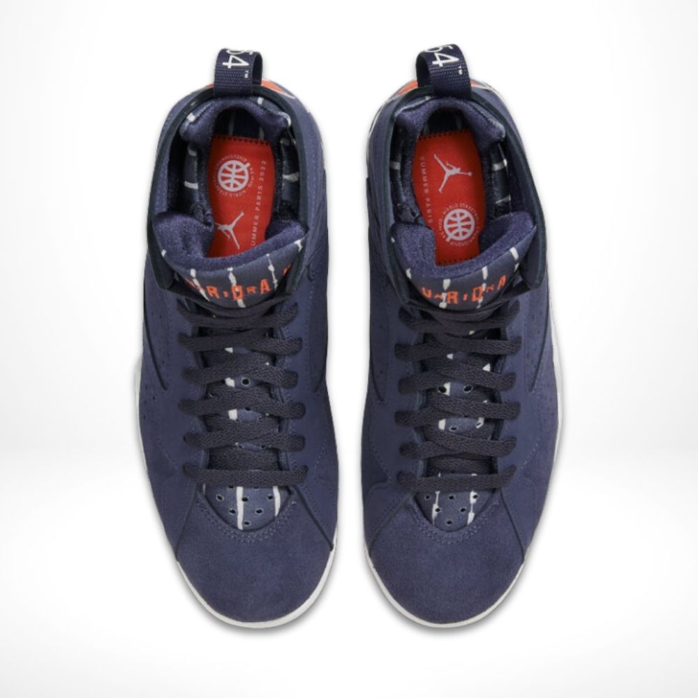 Air Jordan 7 Retro Quai 54 in Neutral Indigo - product image from the listing.