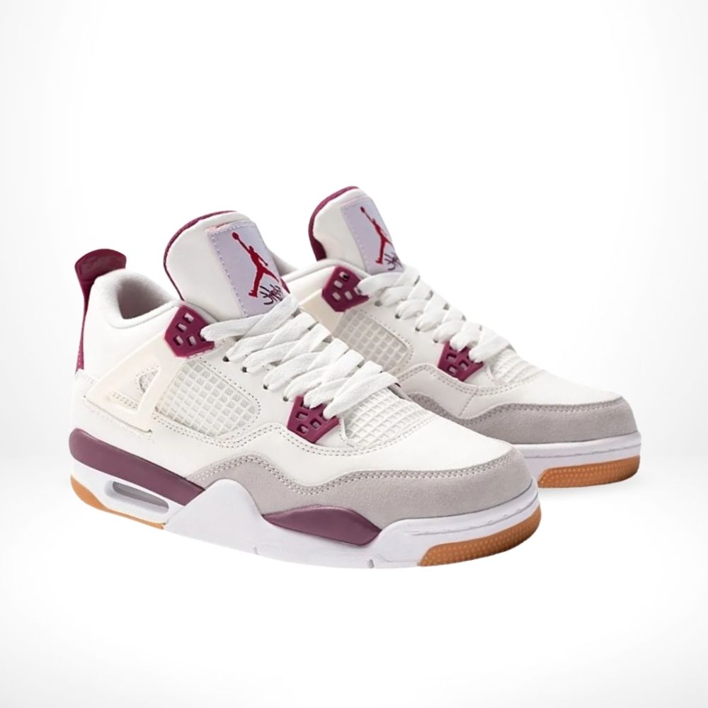 Air Jordan 4 x SB Sapphire in White Purple - product image from the listing.