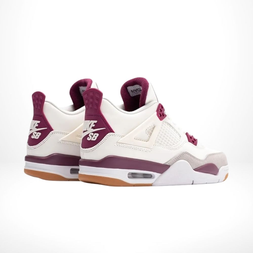 Air Jordan 4 x SB Sapphire in White Purple - product image from the listing.