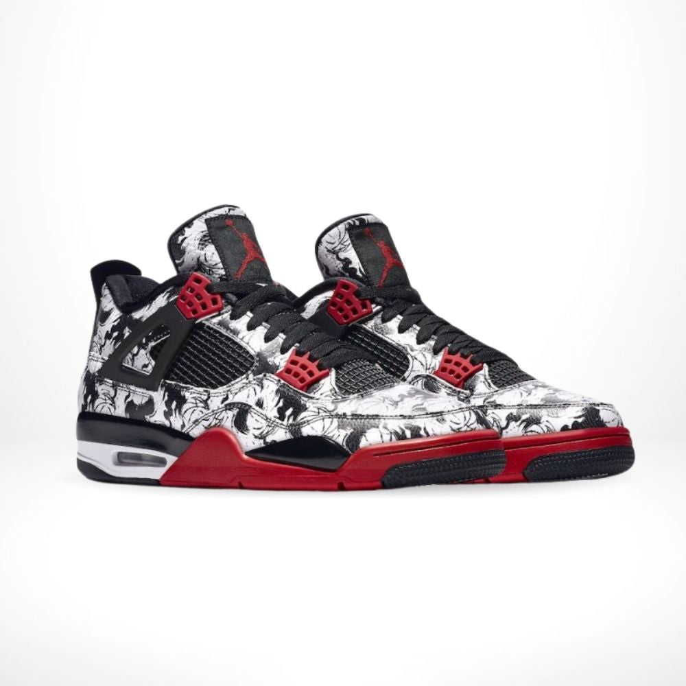 Air Jordan 4 Retro Tattoo Fire in Red - product image from the listing.